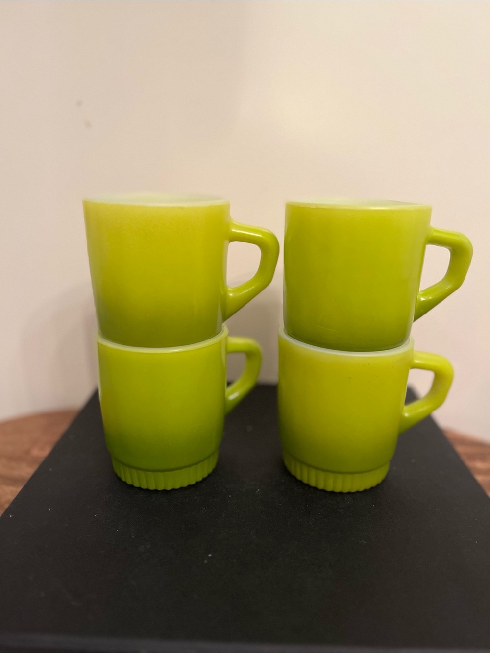 Vintage Anchor Hocking Fire-King stackable mugs set of 4 mugs